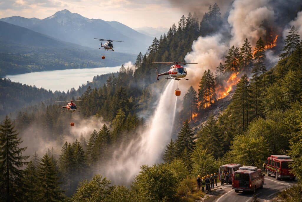 Waldbrand Taborhöhe