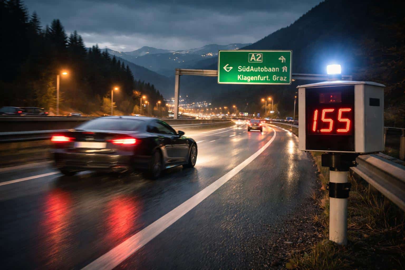 Wiener rast ohne Führerschein über Südautobahn in Kärnten