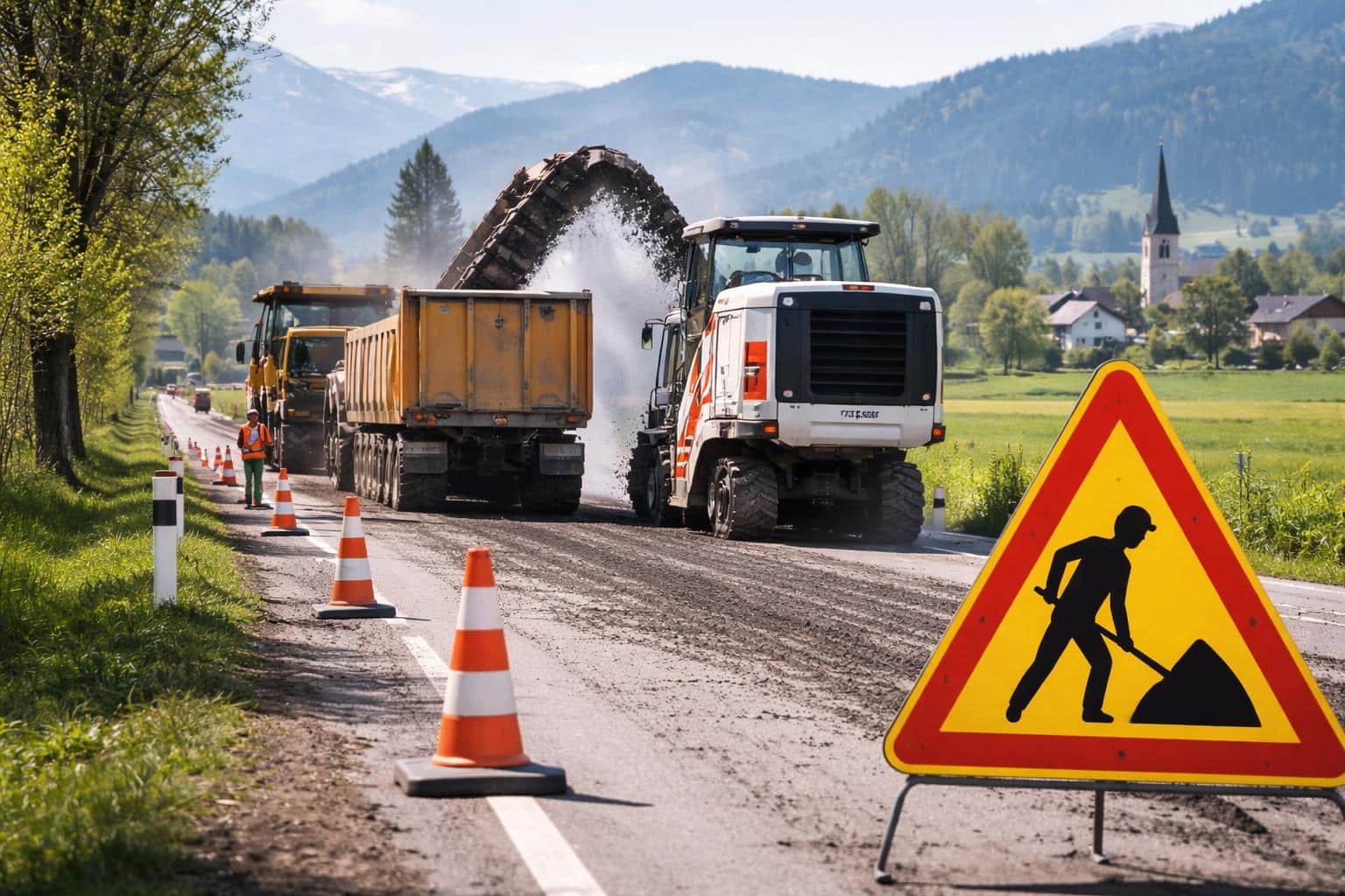 Ab 13. April: Straßensanierung zwischen Eberndorf und Gösselsdorf