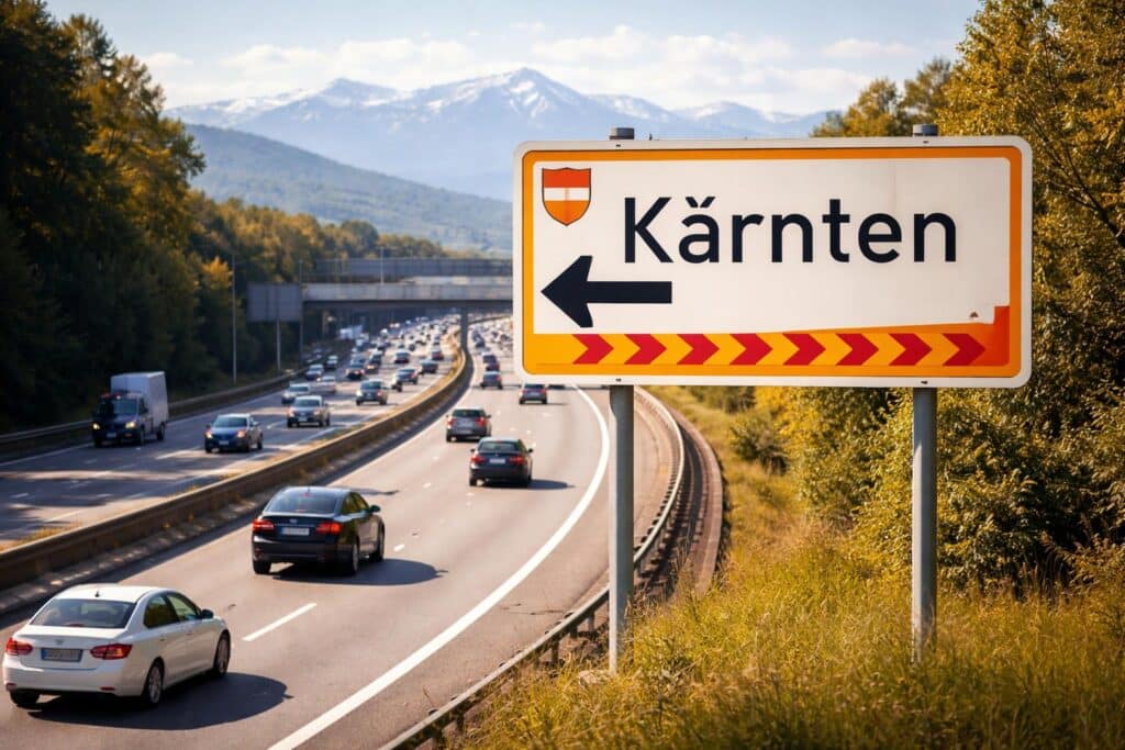 Kärnten-Wegweiser wieder aufgestellt