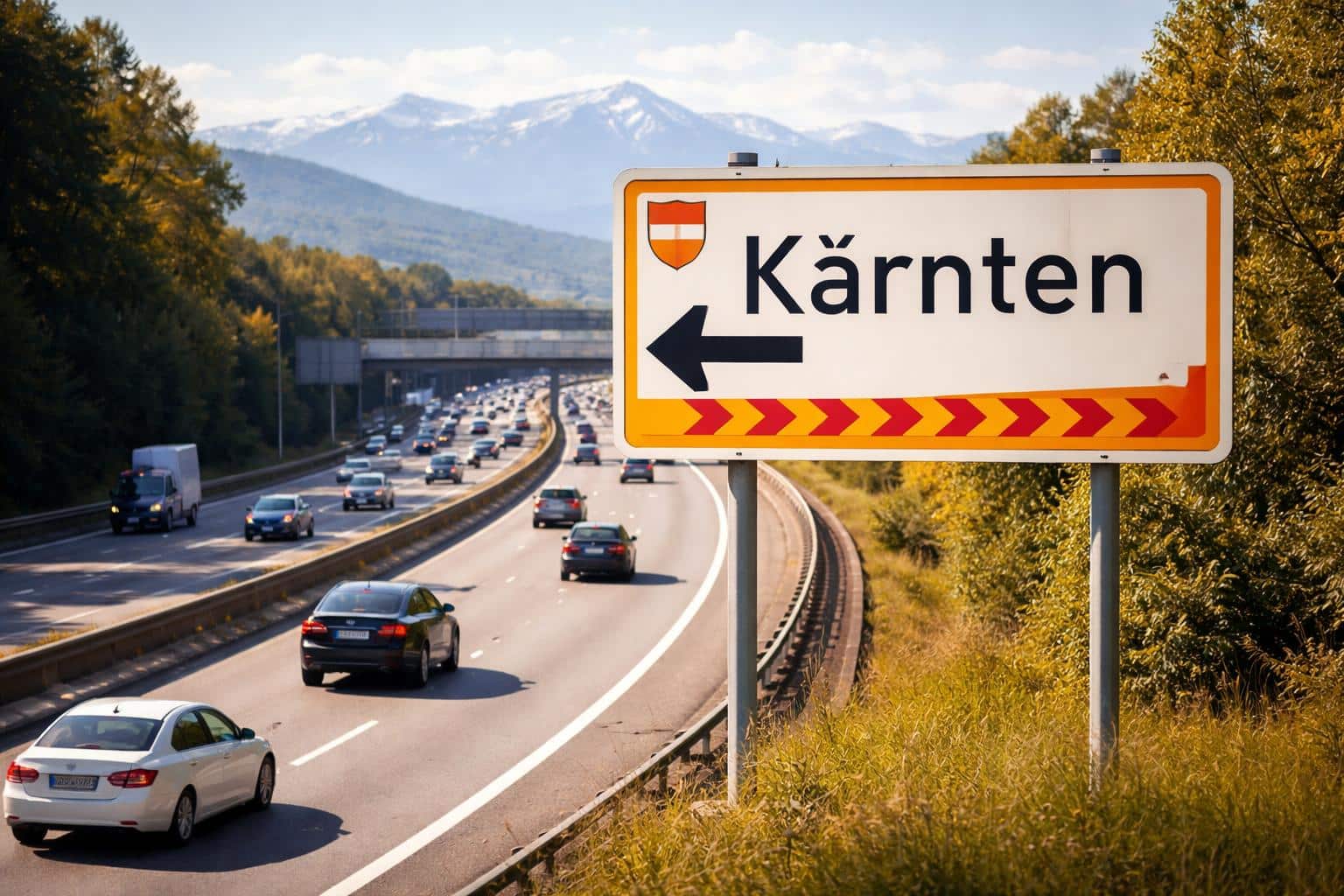 Kärnten-Wegweiser wieder aufgestellt