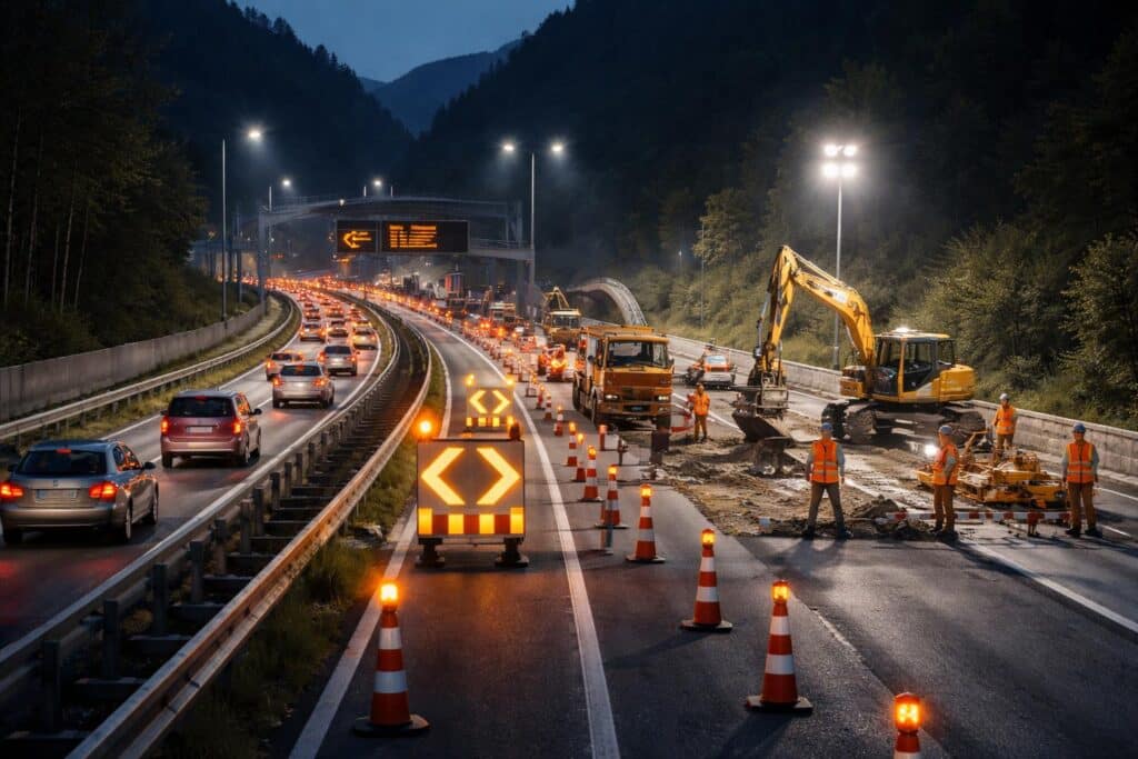 A2 Süd Autobahn, Klagenfurt Richtung Graz