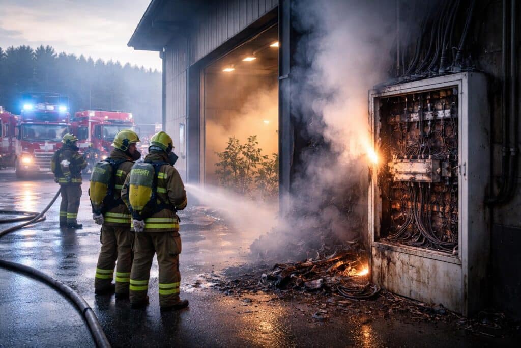 Defekt löst Brand in Firmenhalle aus