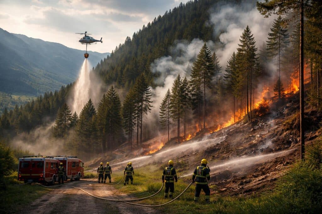 Brand im Bezirk Spittal/Drau