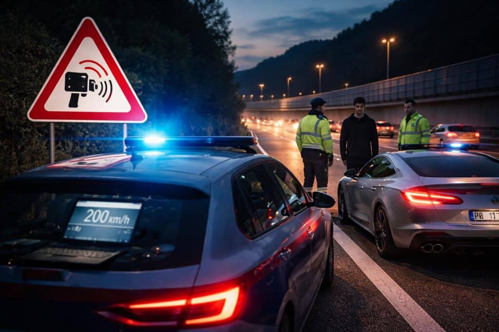 Mann (19) gestoppt: Mit 200 km/h auf A10 gerast