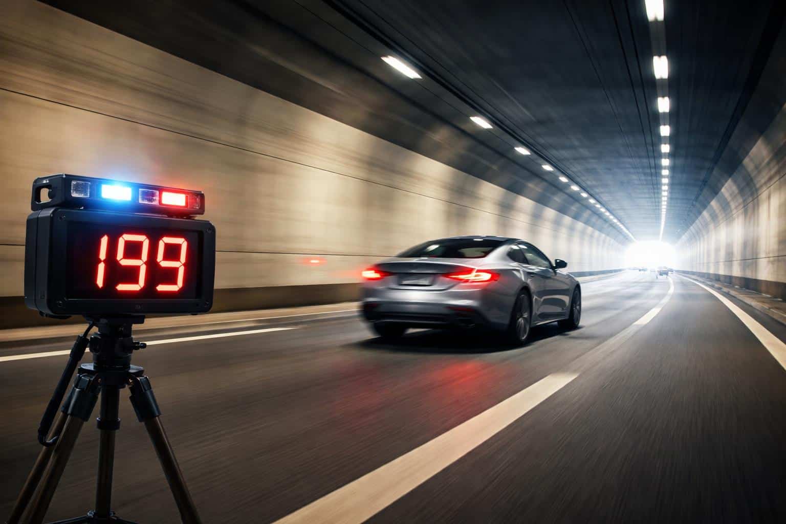 19-Jähriger raste mit 199 km/h durch Autobahntunnel