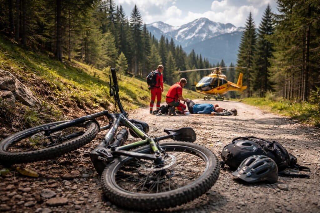 Sturz mit E-Bike in Hühnersberg