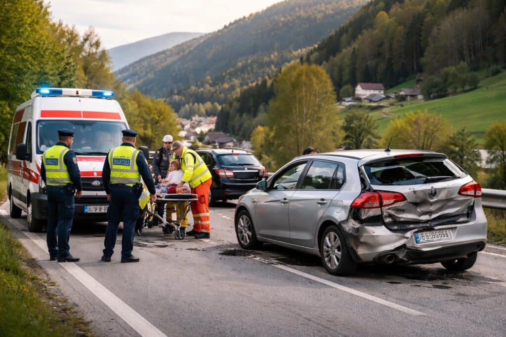 Verdacht auf Verkehrsunfall mit Personenschaden im Bezirk St. Veit an der Glan
