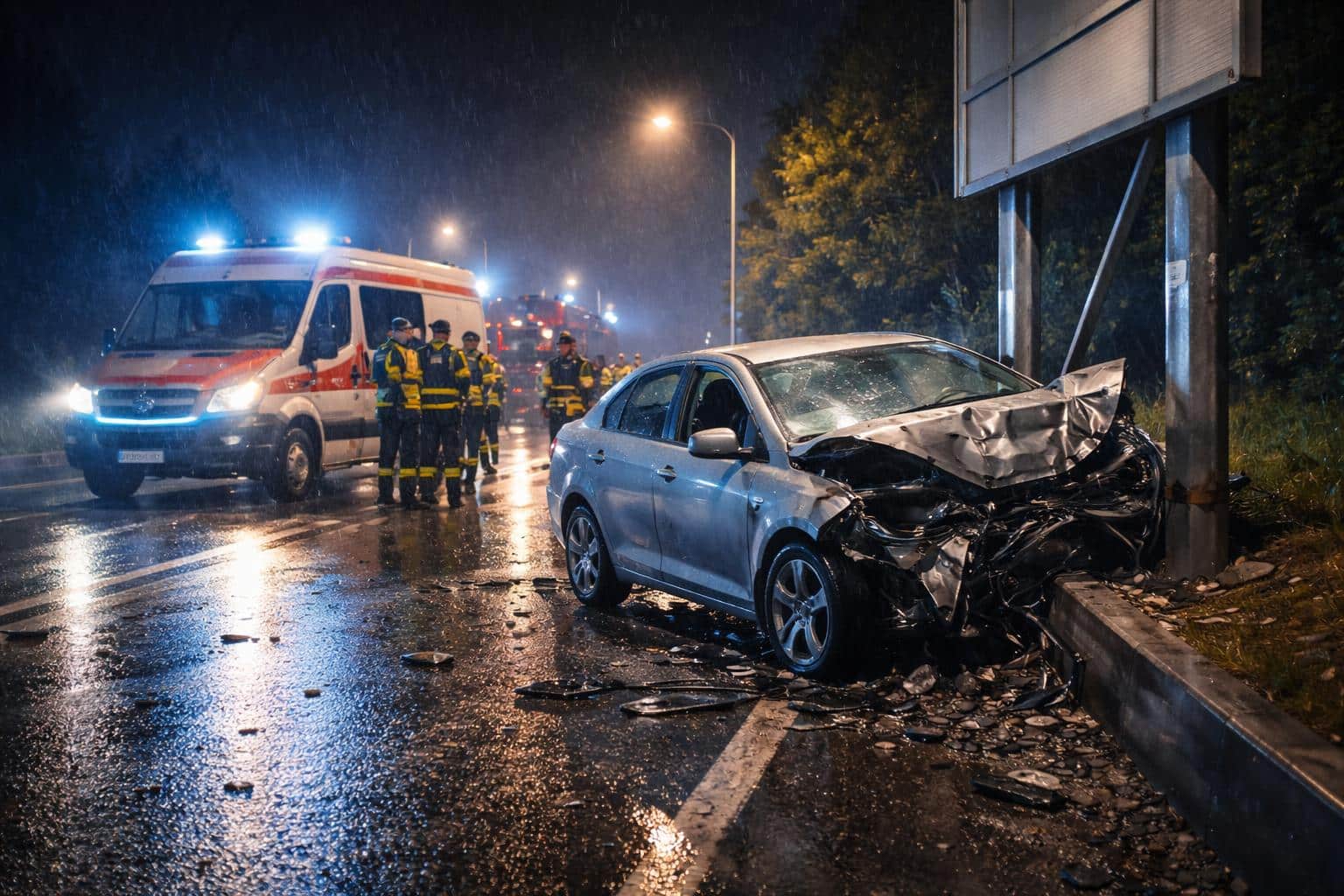 Verkehrsunfall mit Eigenverletzung im Bezirk Spittal an der Drau