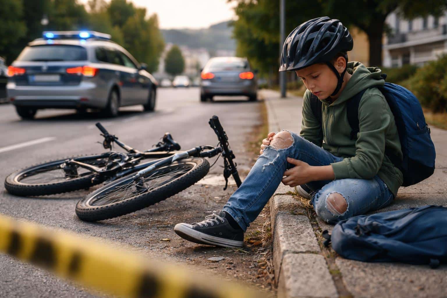 Fahrerflucht: 12-jähriger Radfahrer nach Unfall sich selbst überlassen