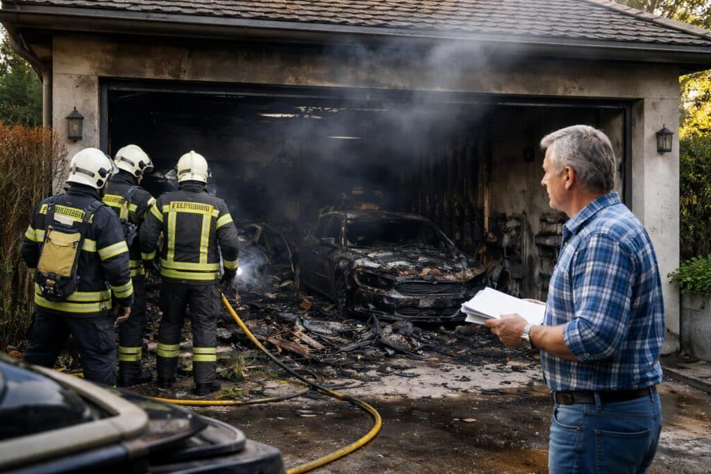 Garage brannte: Versicherung wollte nicht zahlen, Hausbesitzer klagte