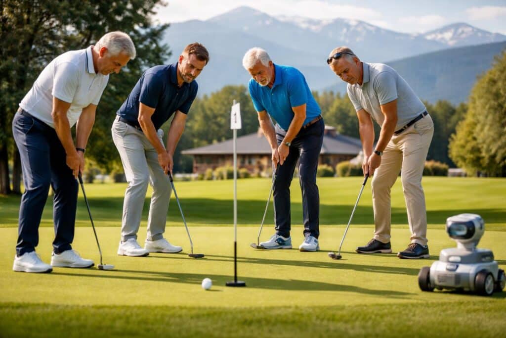 Schnell einlochen ist ihr Ziel