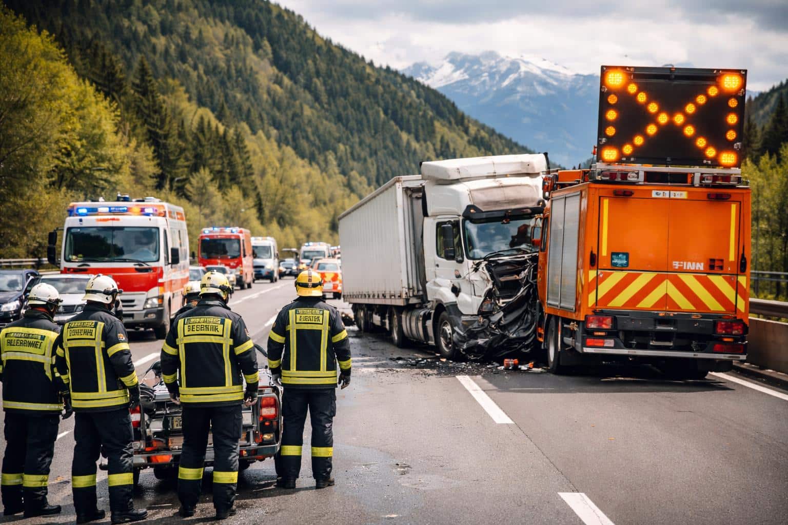 Verkehrsunfall mit Personenschaden auf der A10
