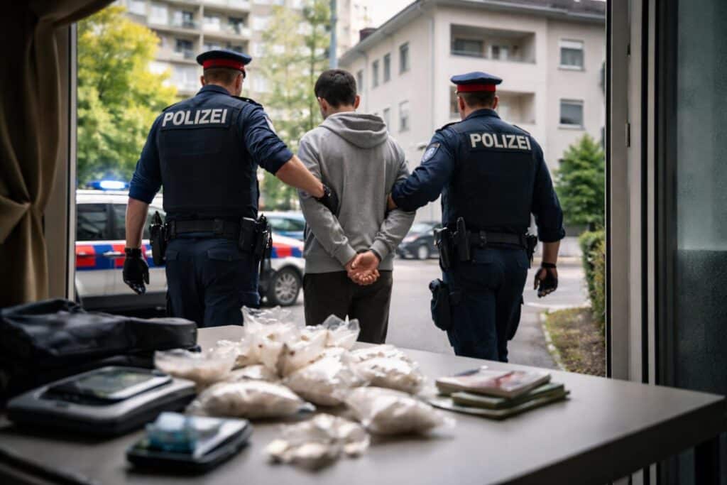 Suchtmittelhandel - Festnahme in Villach