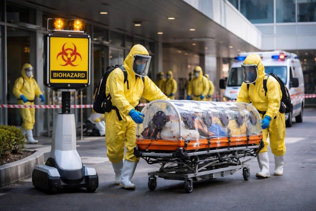 Hochinfektiöser Patient: Übung in Villach