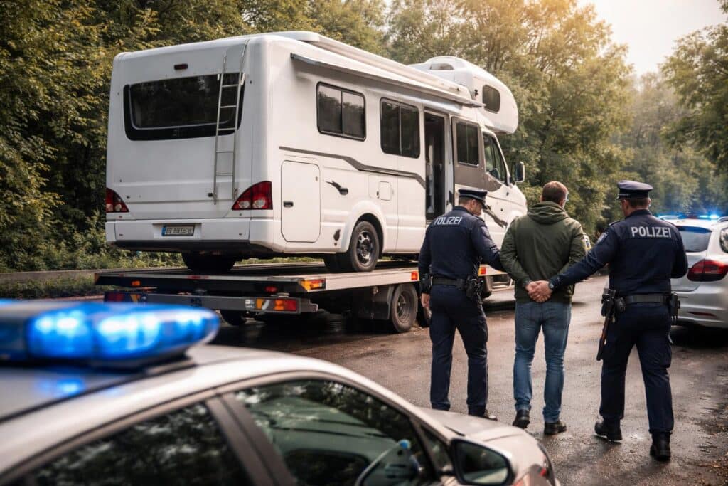 Campingmobil gestohlen: Täter gefasst