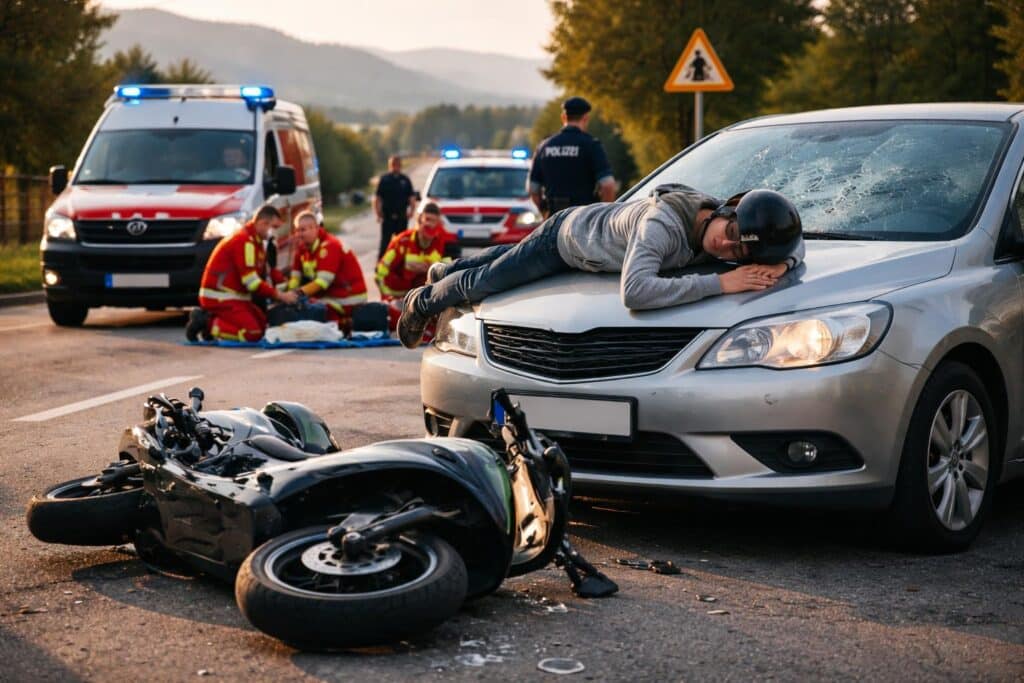 Kollision mit Auto: 15-Jähriger verletzt
