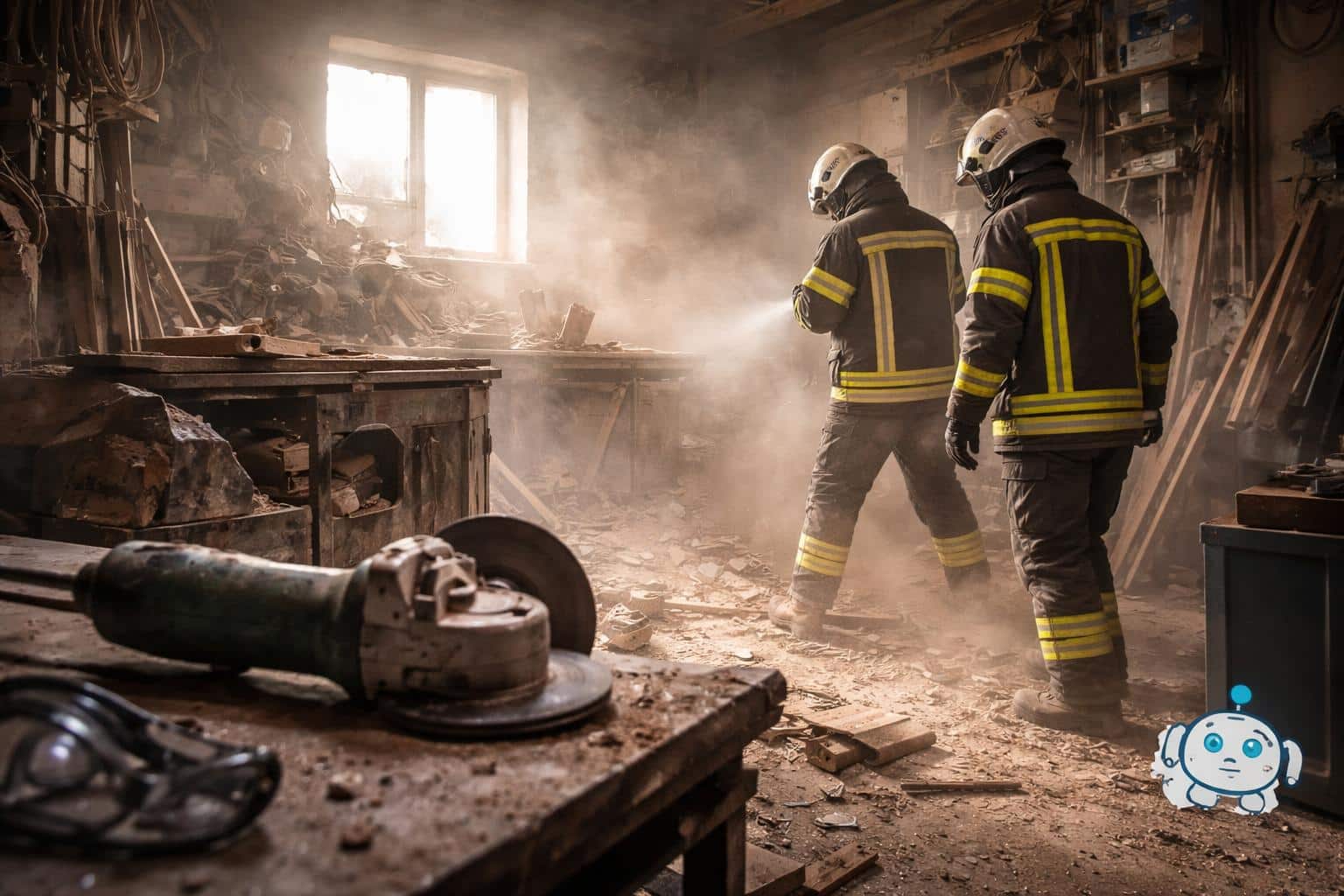 Staubexplosion in Werkstatt