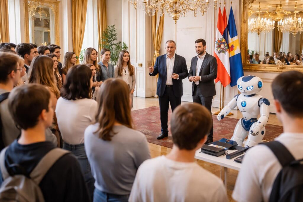Schulen zu Besuch in der Landesregierung