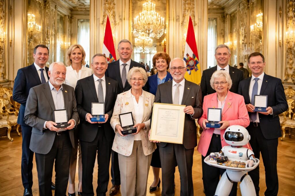 Land Kärnten ehrt elf Persönlichkeiten im Spiegelsaal