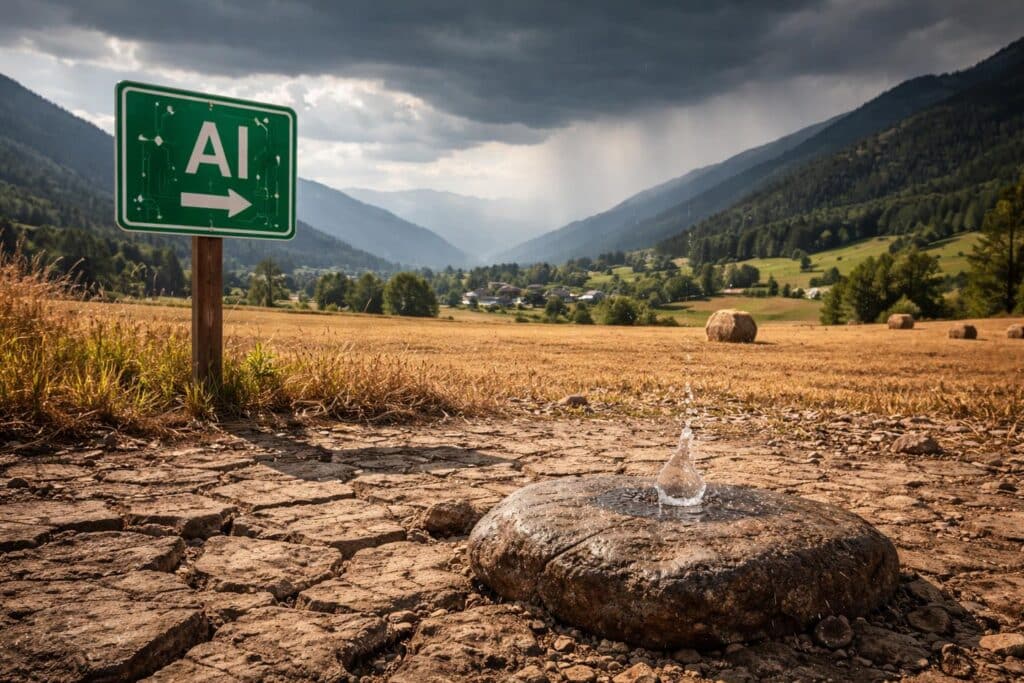 Warten auf Regen: Es kommt nur ein Tropfen auf den heißen Stein