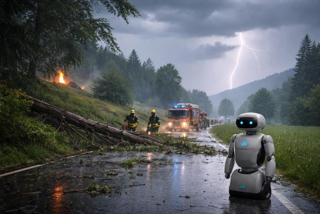 Heftige Regenfälle mit Sturmböen