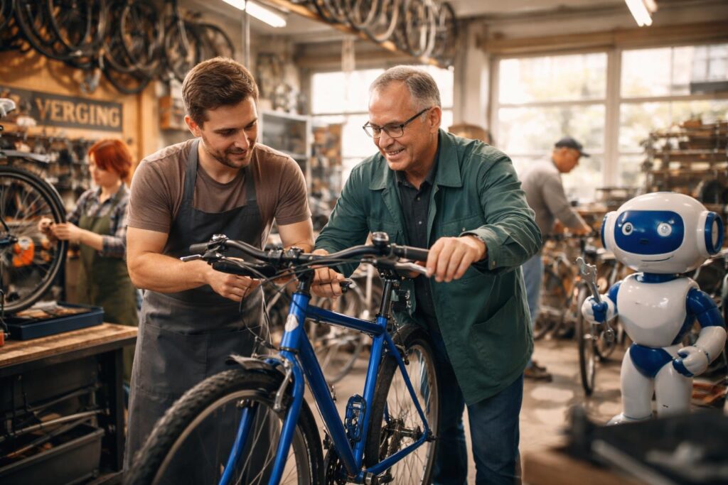 Fahrradreparatur als soziales Projekt