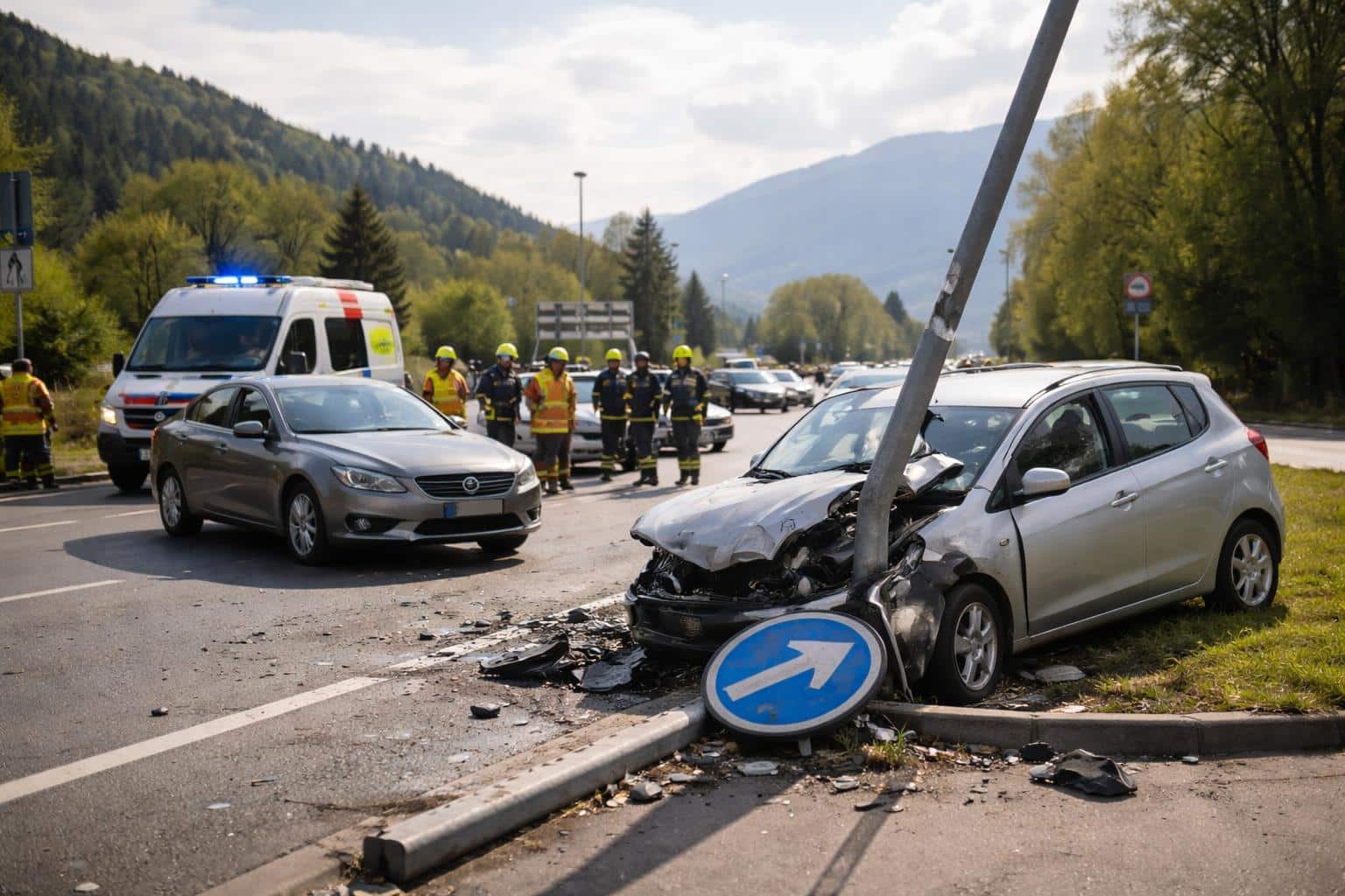 Verkehrsunfall mit Personenschaden im Bezirk Feldkirchen