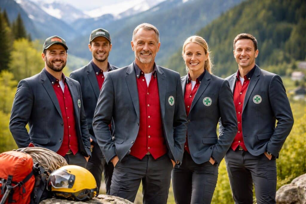 Bergrettung mit neuer Bekleidung