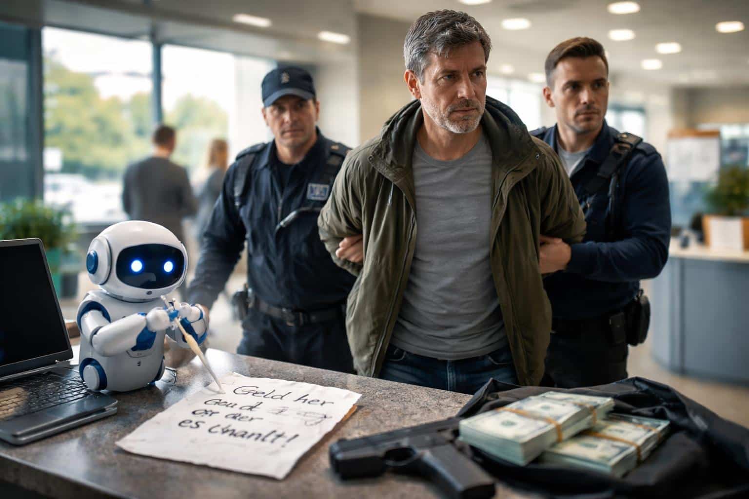 „Bin nicht der wahre Täter“: Mutmaßlicher Bankräuber hat originelle Ausrede