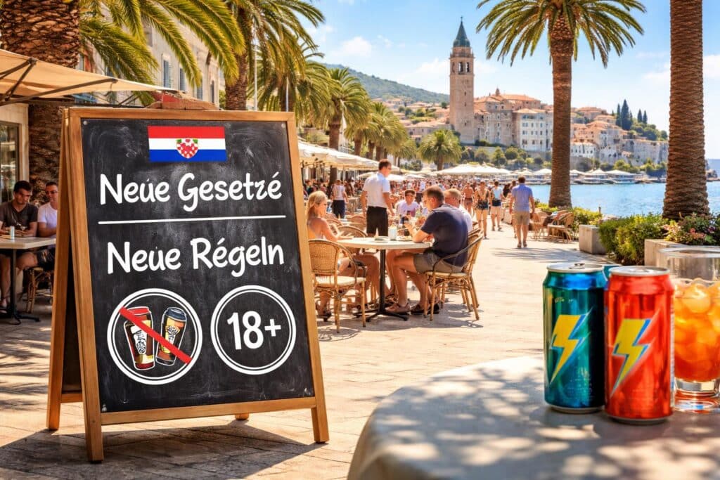 Neue Gesetze für Gastro in Kroatien: Energydrinks ab 18 und hohe Strafen