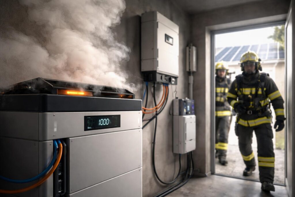 Brandgefahr durch PV-Batteriespeicher