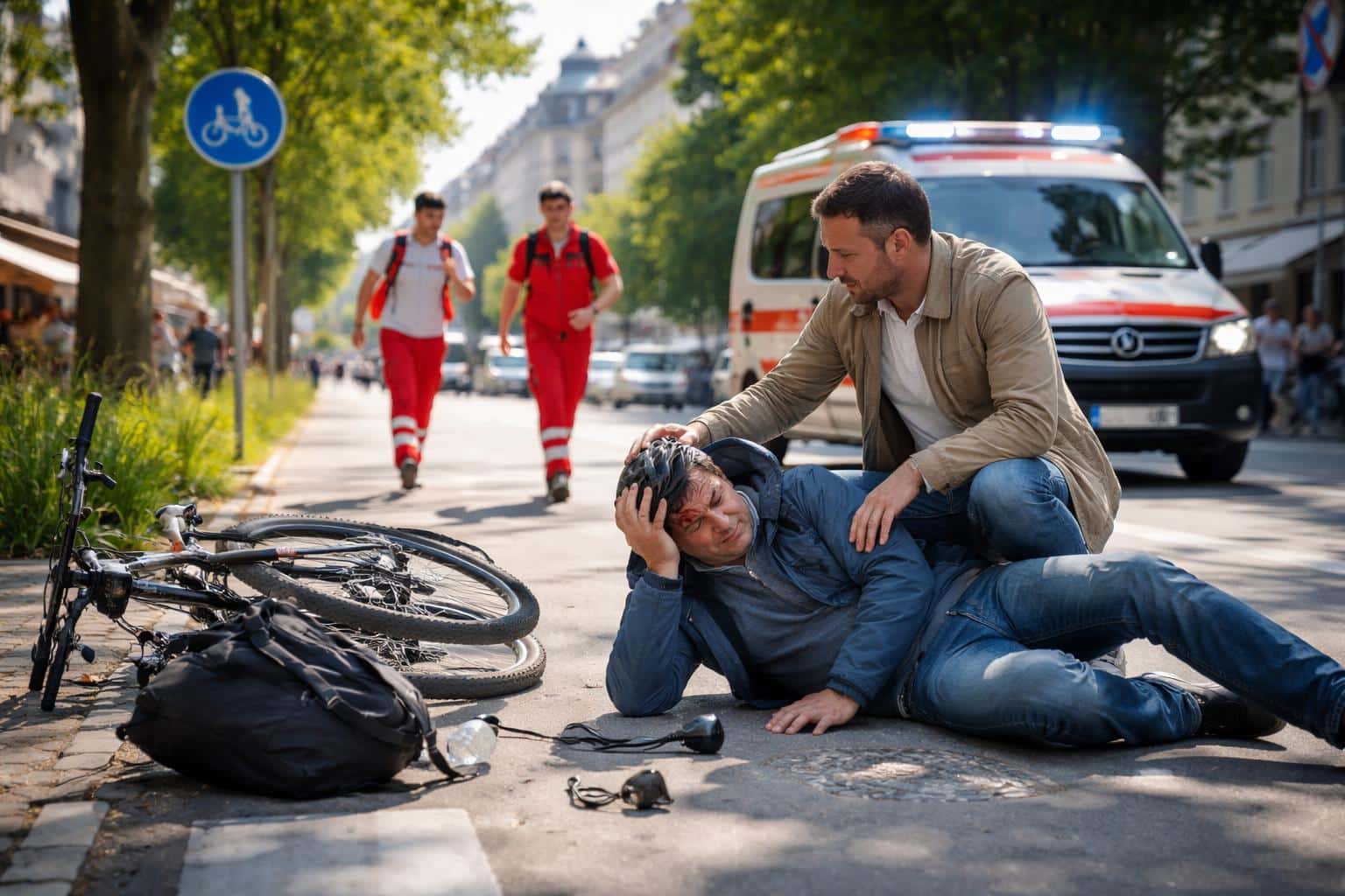Radfahrer bei Kollision verletzt