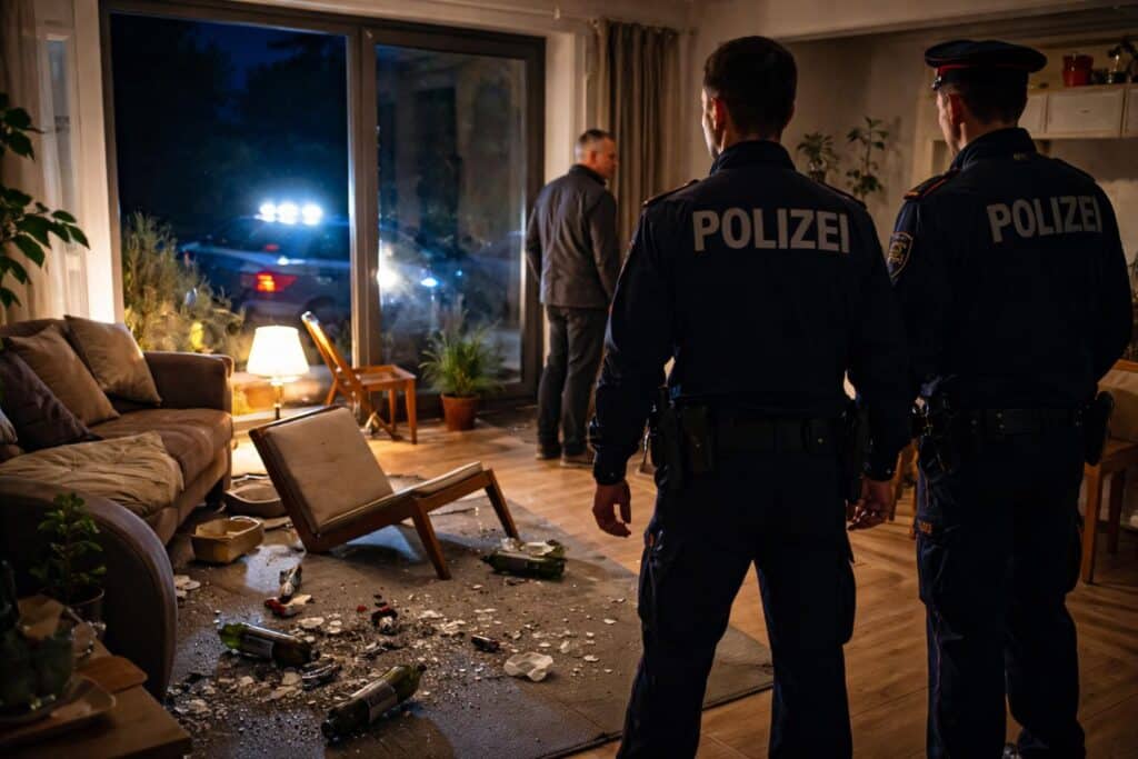 Verdacht des Widerstandes gegen die Staatsgewalt, Sachbeschädigung und Gefährliche Drohung