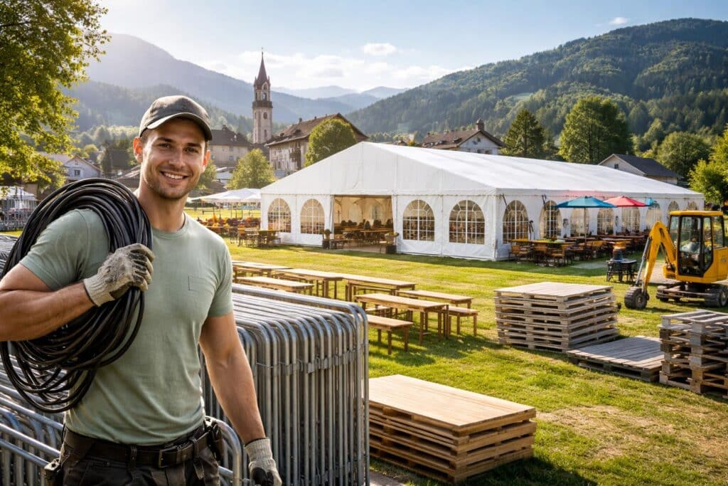Vom Bauzaun bis Festzelt: HOI aus Eberndorf wächst weiter
