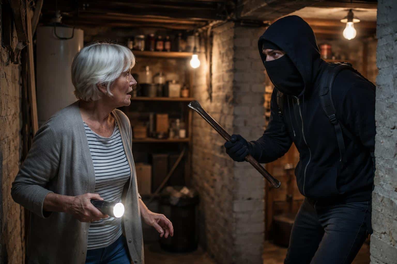 Pensionistin traf im Keller auf Einbrecher, rückte aber kein Geld heraus
