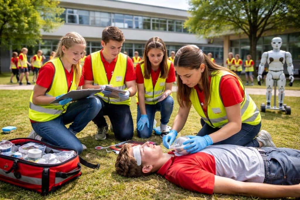 100 Lebensretter beim Erste-Hilfe-Landesjugendbewerb in der MS Kühnsdorf