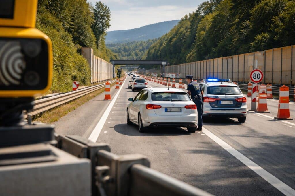 Mit 147 km/h durch Baustelle