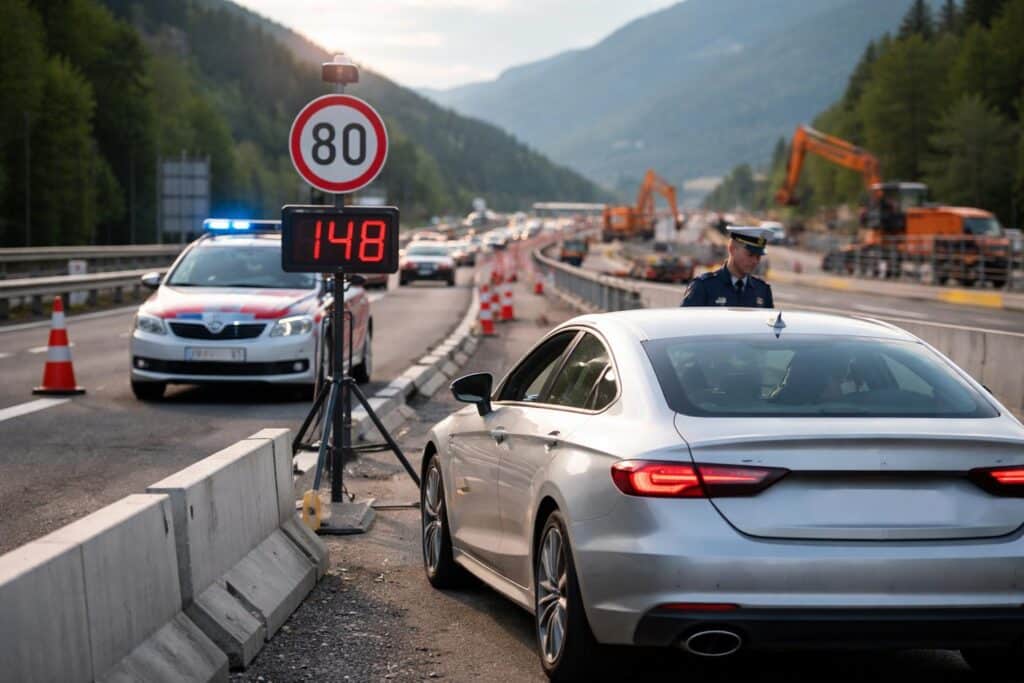 Südautobahn: Raserin gestoppt