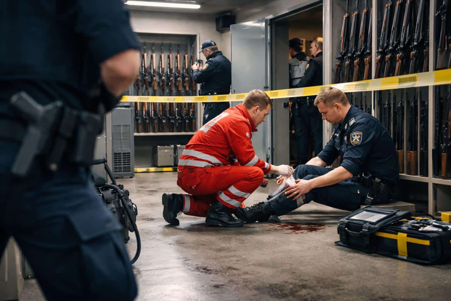Schuss in Polizeikaserne gelöst