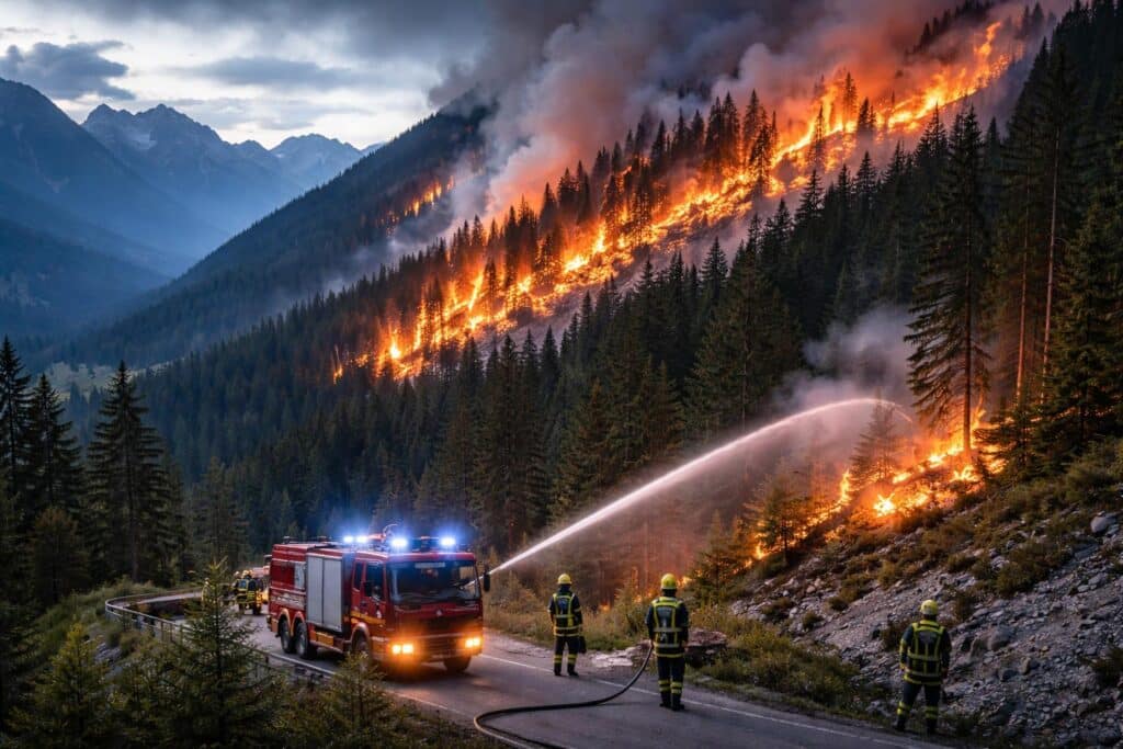 Waldbrand im Lesachtal weitet sich aus