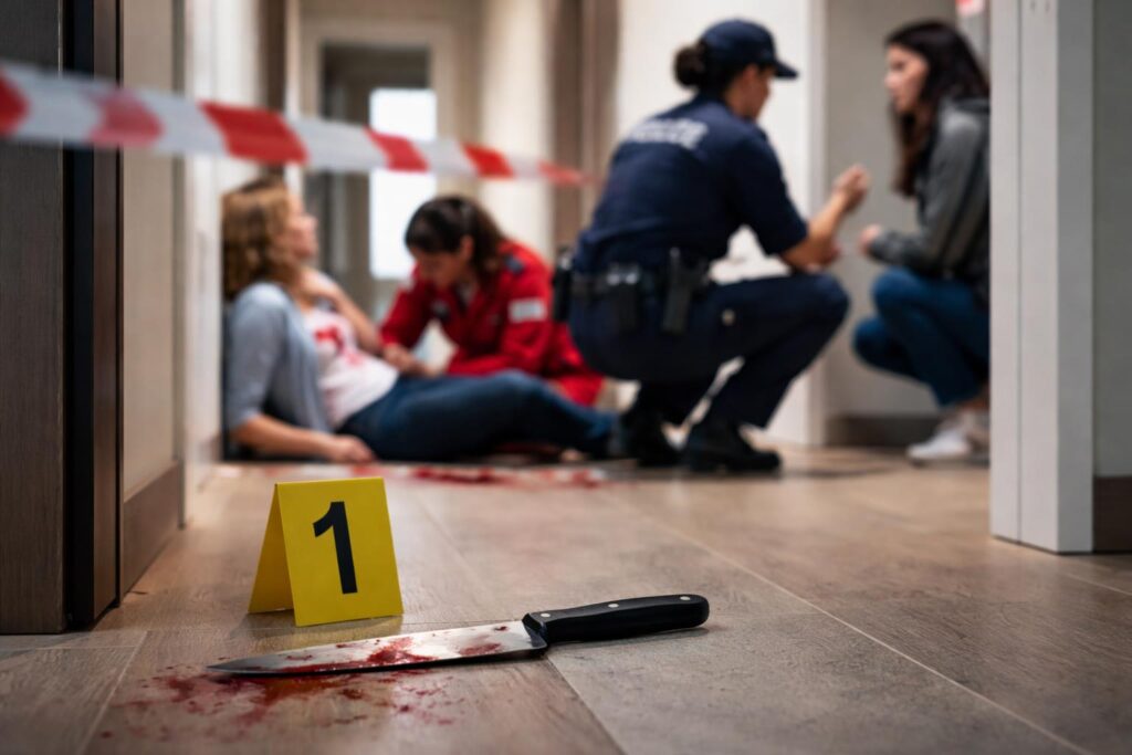 34-Jähriger sticht auf Frau ein und verletzt sie lebensgefährlich