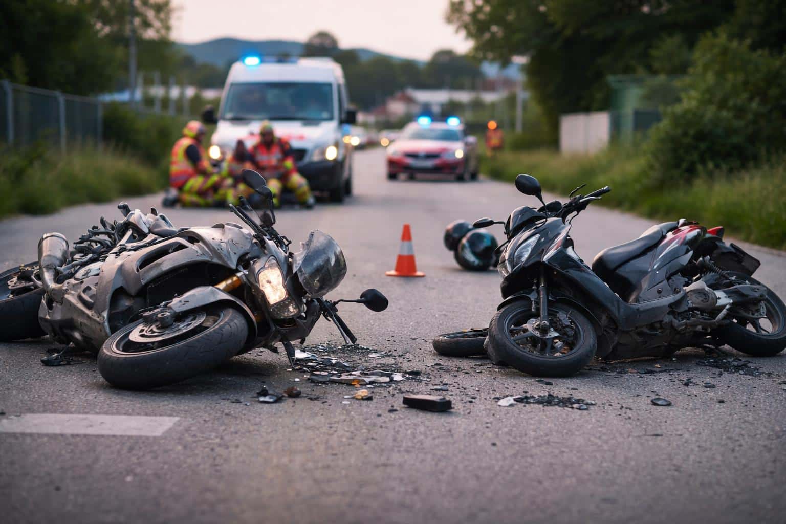 Motorradlenker kollidierte mit Moped