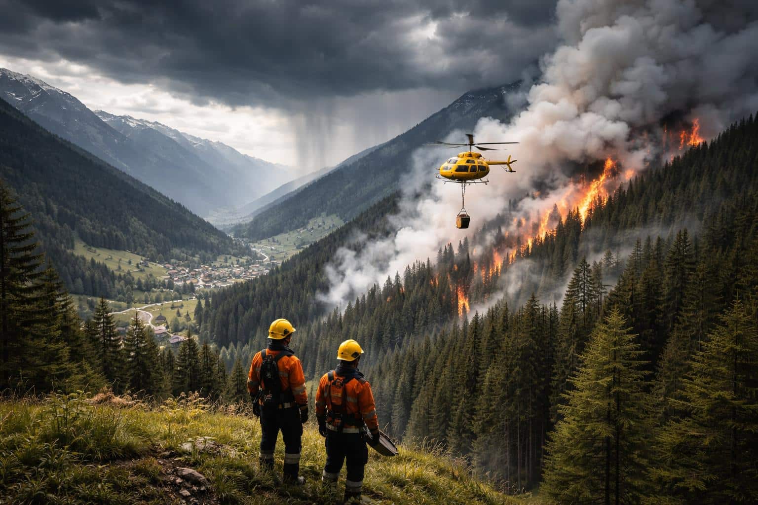 Kommt wirklich Regen? Waldbrand im Lesachtal wieder aufgeflammt