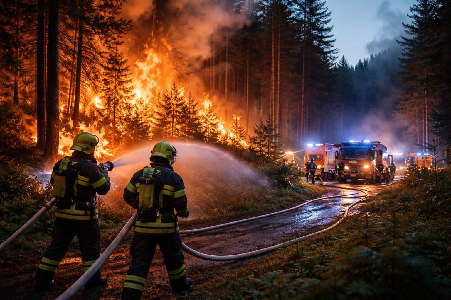 Waldbrand in Liebenfels: Feuerwehren verhinderten Schlimmeres