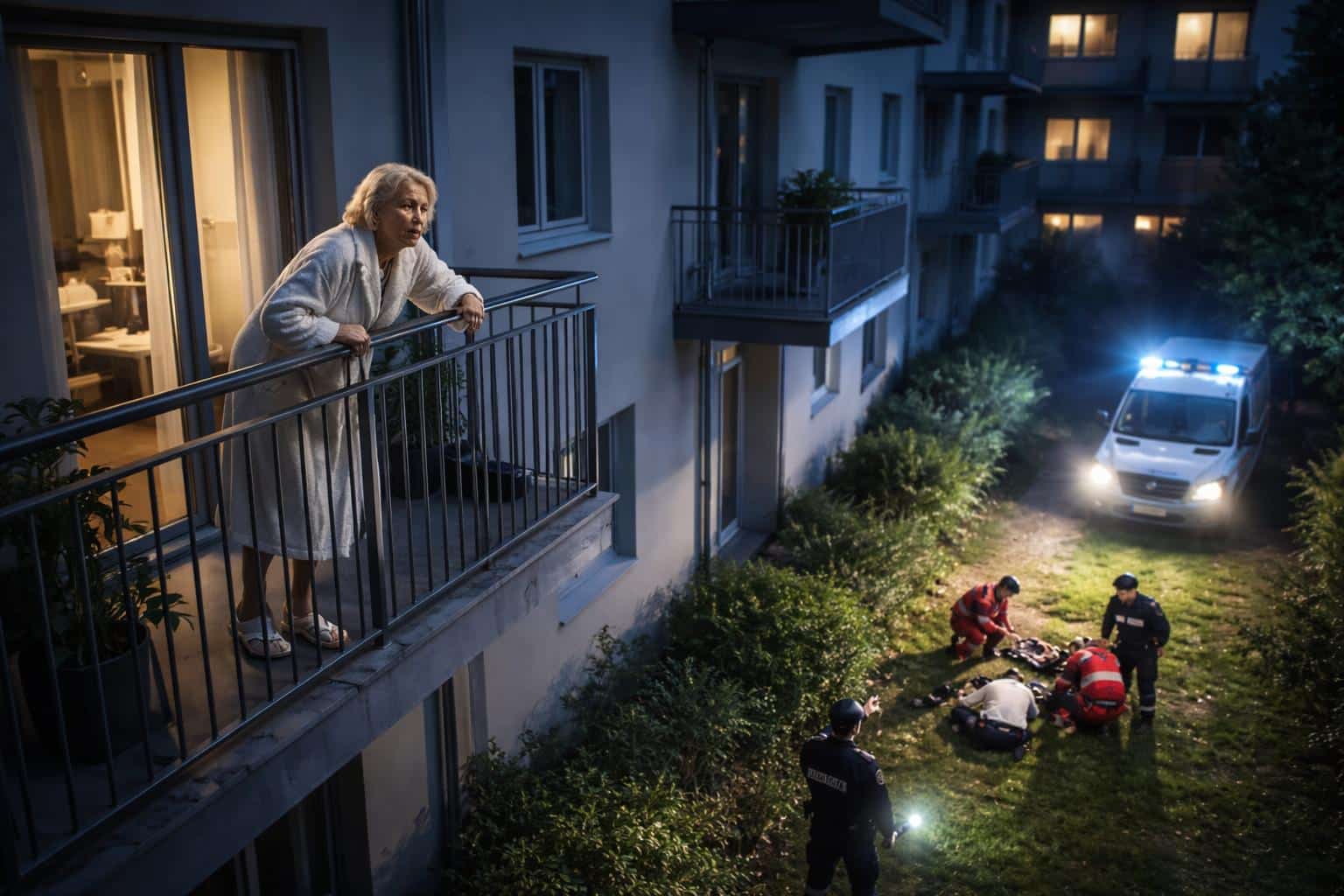 Pensionistin sperrte sich nachts aus Wohnung und stürzte in die Tiefe