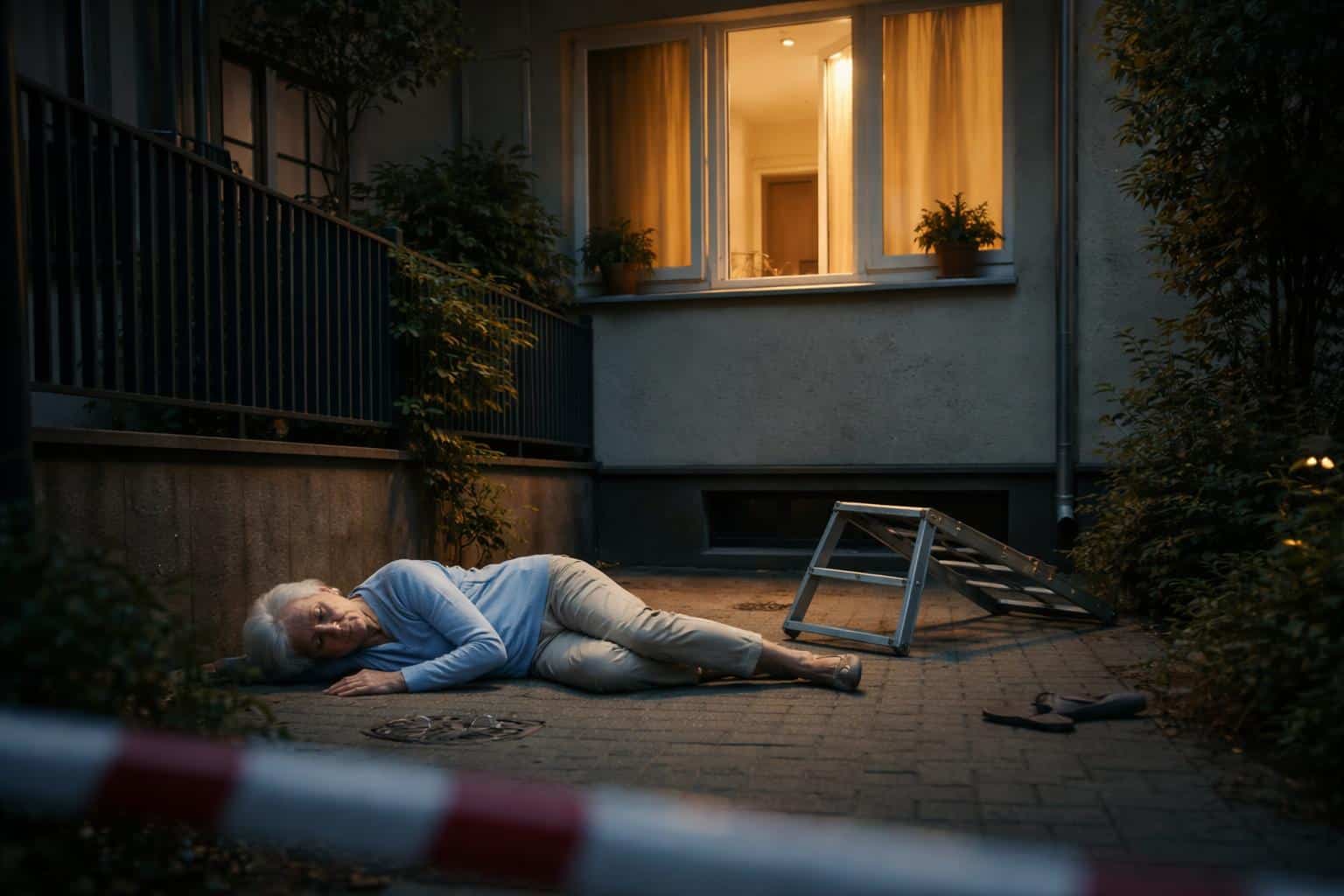 Pensionistin wollte zu Fenster klettern und stürzte