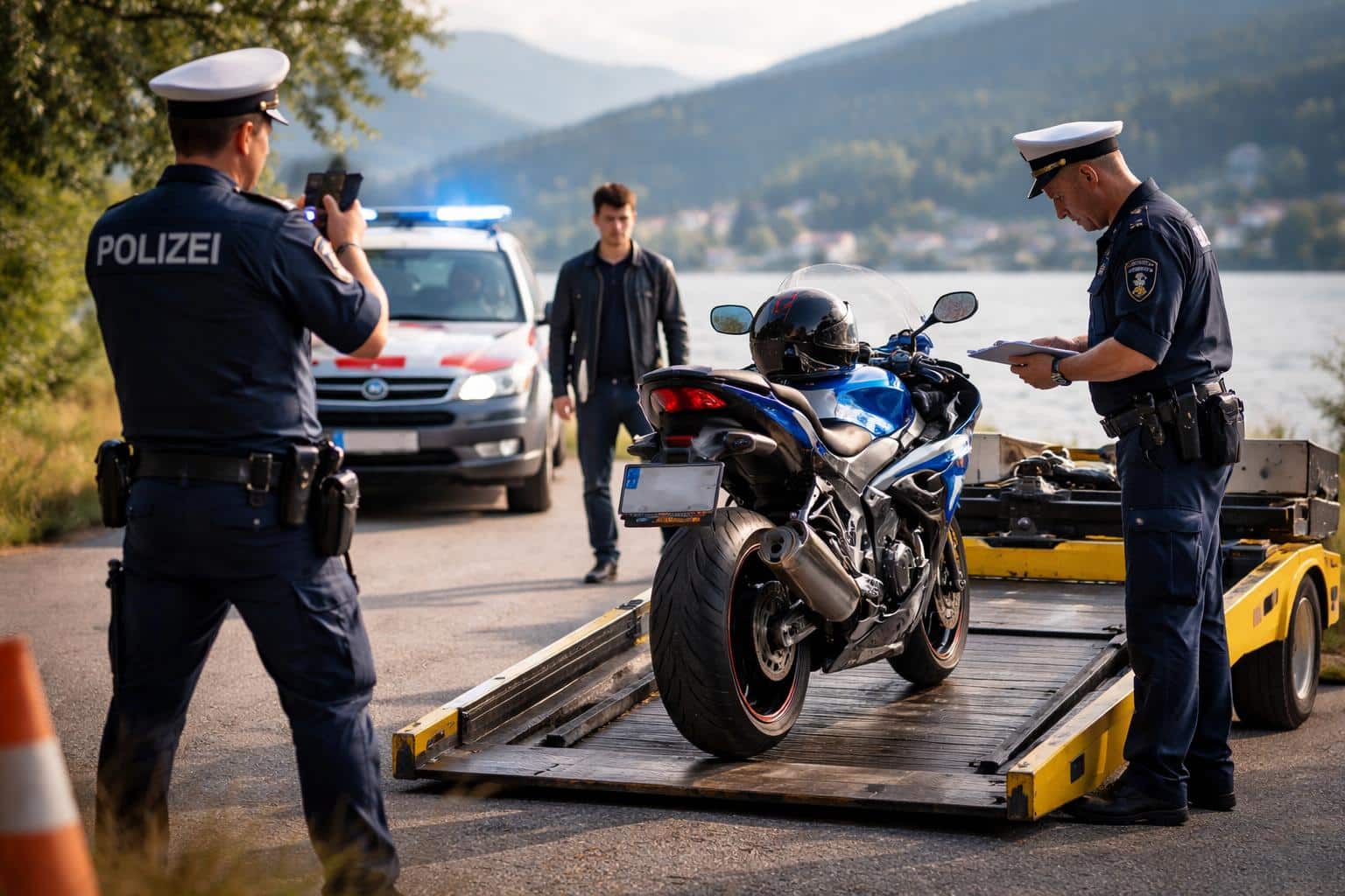 Motorrad beschlagnahmt! Kärntner fuhr 131 km/h, statt der erlaubten 50