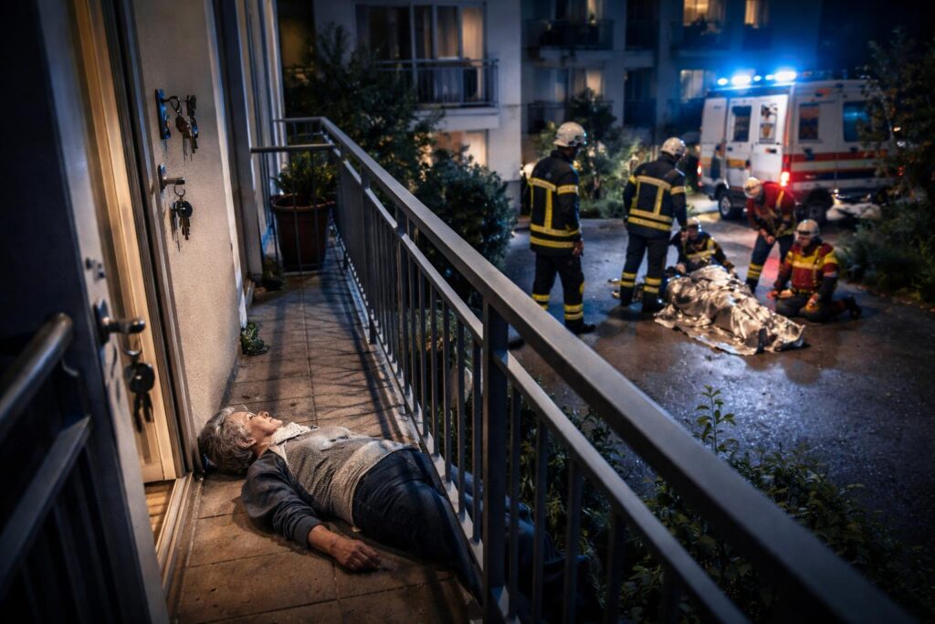 Pensionistin sperrte sich nachts aus Wohnung und stürzte in die Tiefe
