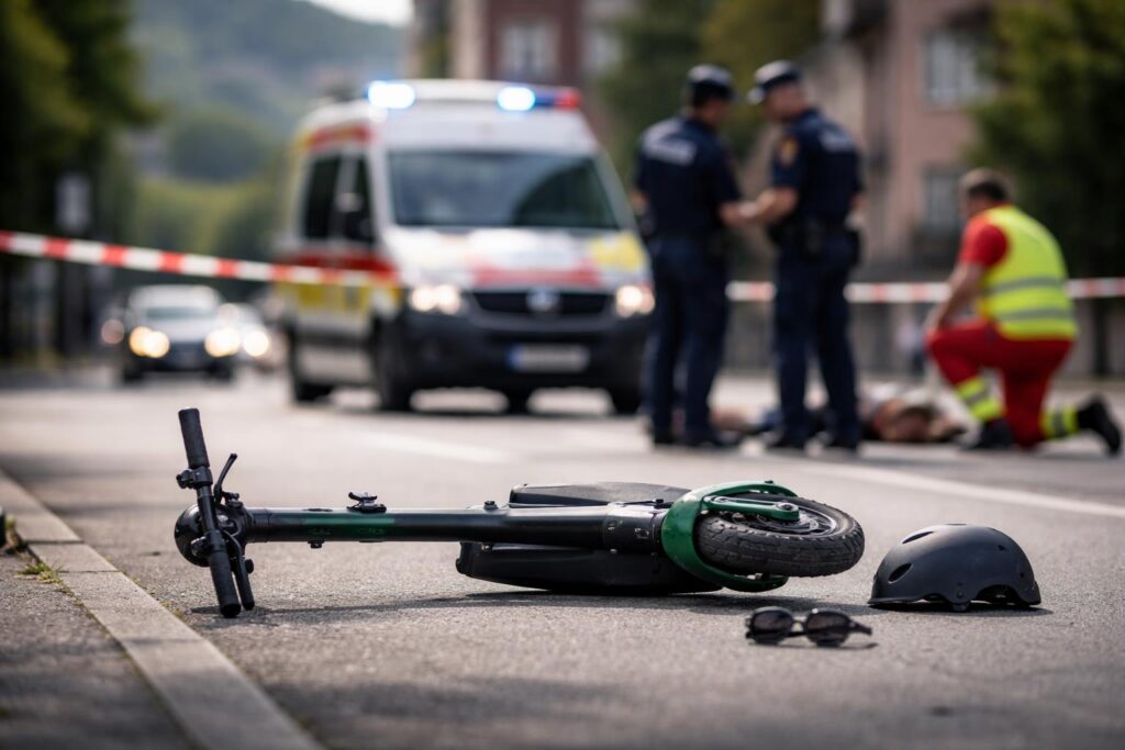 58-Jähriger verunfallt in Villach tödlich mit seinem E-Scooter